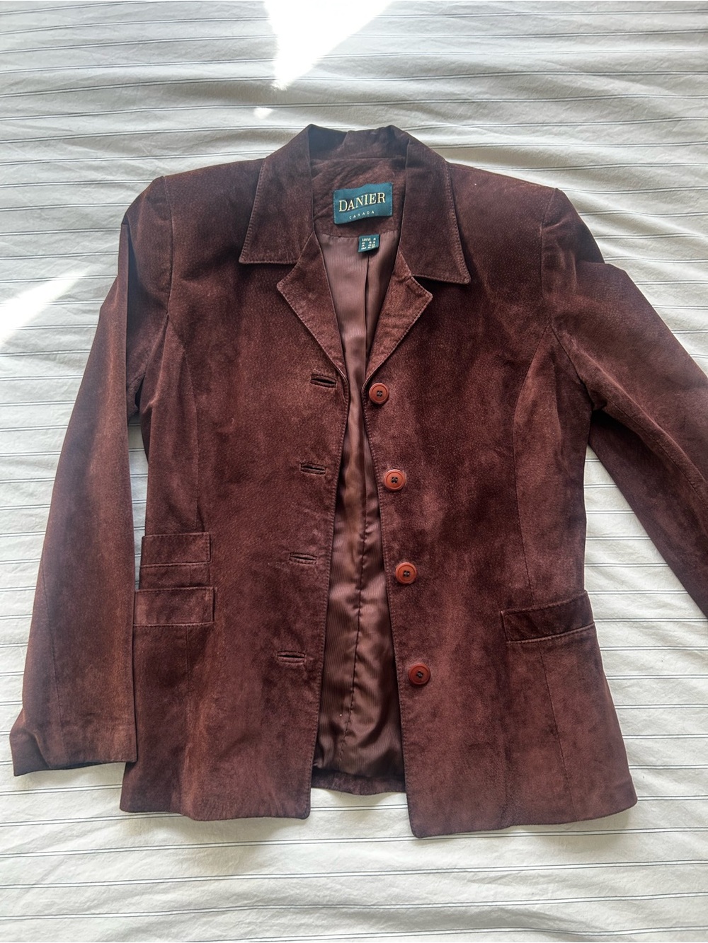Danier Brown Suede Blazer